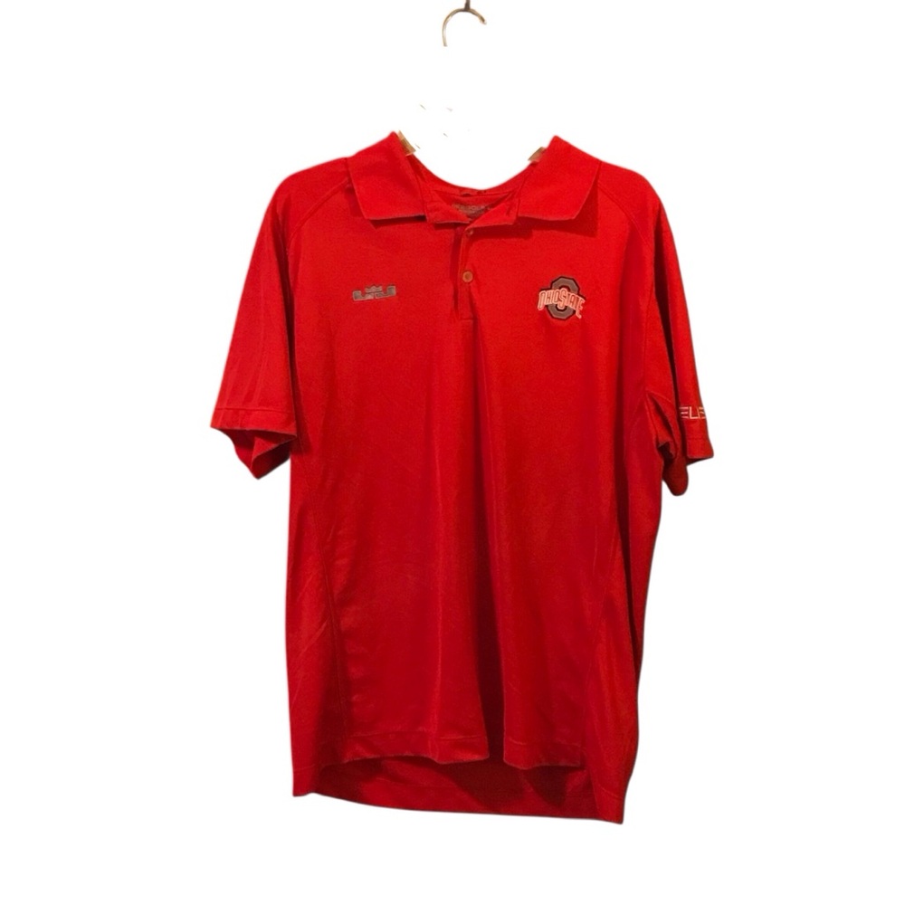 Nike Men’s Ohio State Red Polo Shirt Size Large